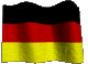Wehende deutsche Flagge